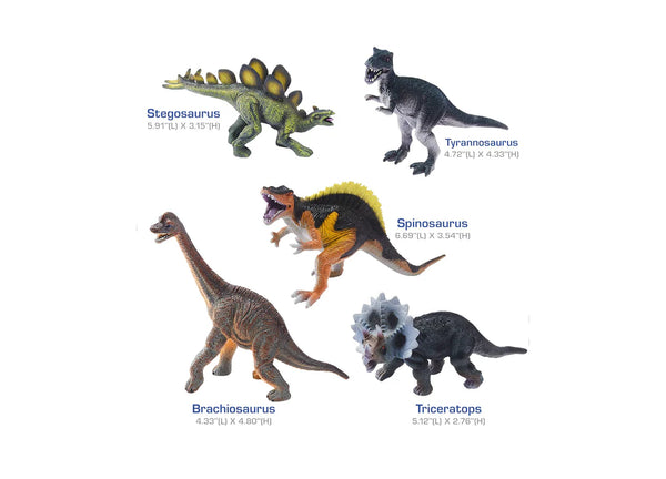 Animal Zone Dino Collectibles 5-Pack - Detailed Prehistoric Figures