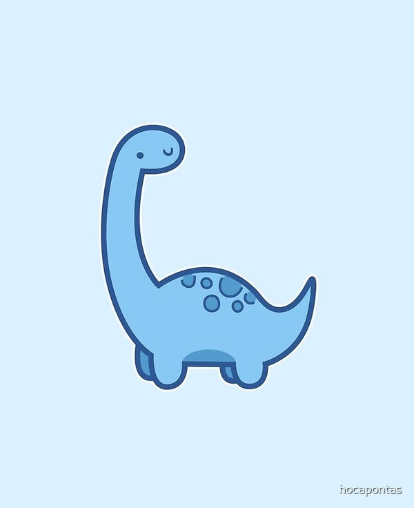 Doodle Brachiosaurus Blue