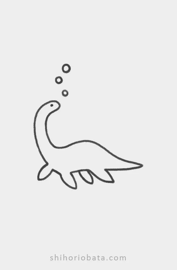 Doodle Plesiosaur (8ebda)