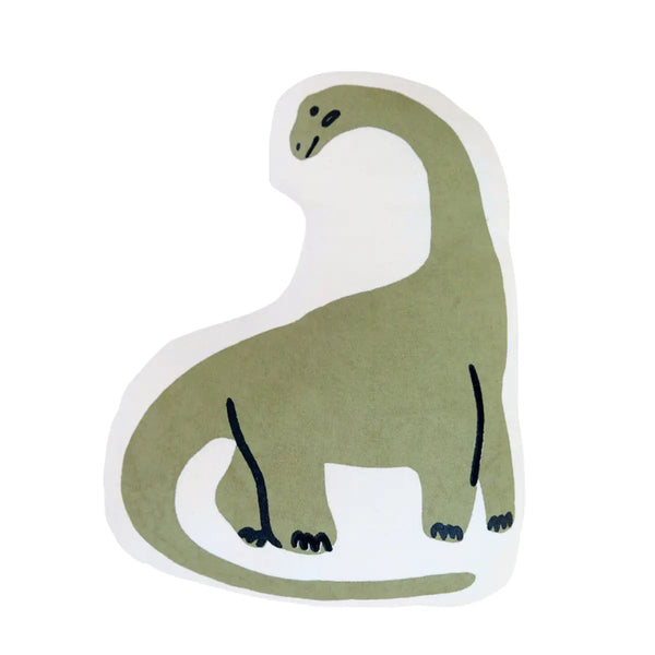 Long Neck Dinosaur Screen Printed Rug