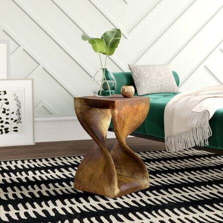Handmade Wood Side Table